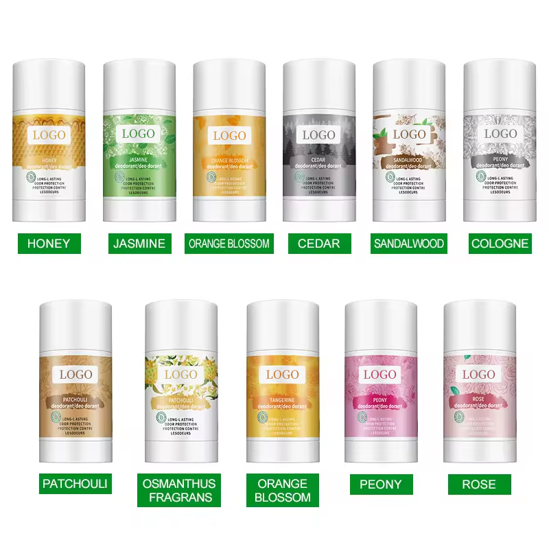 Private Label Wholesale Organic Unisex Body Deodorant Antiperspirant 48 Hours Protection Underarm Solid Deodorant Stick