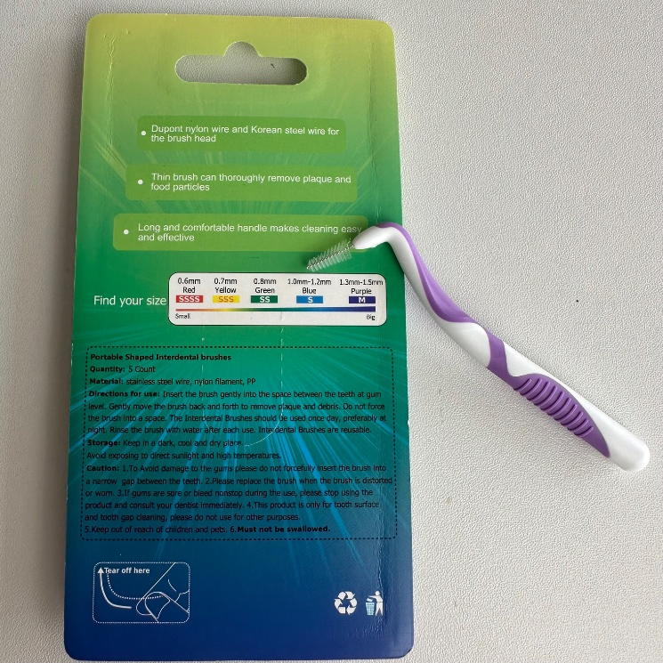 Braces Brush Set Soft Dental Brushes with Non-Slip Handle Angled Head Tooth Picks Floss Sticks