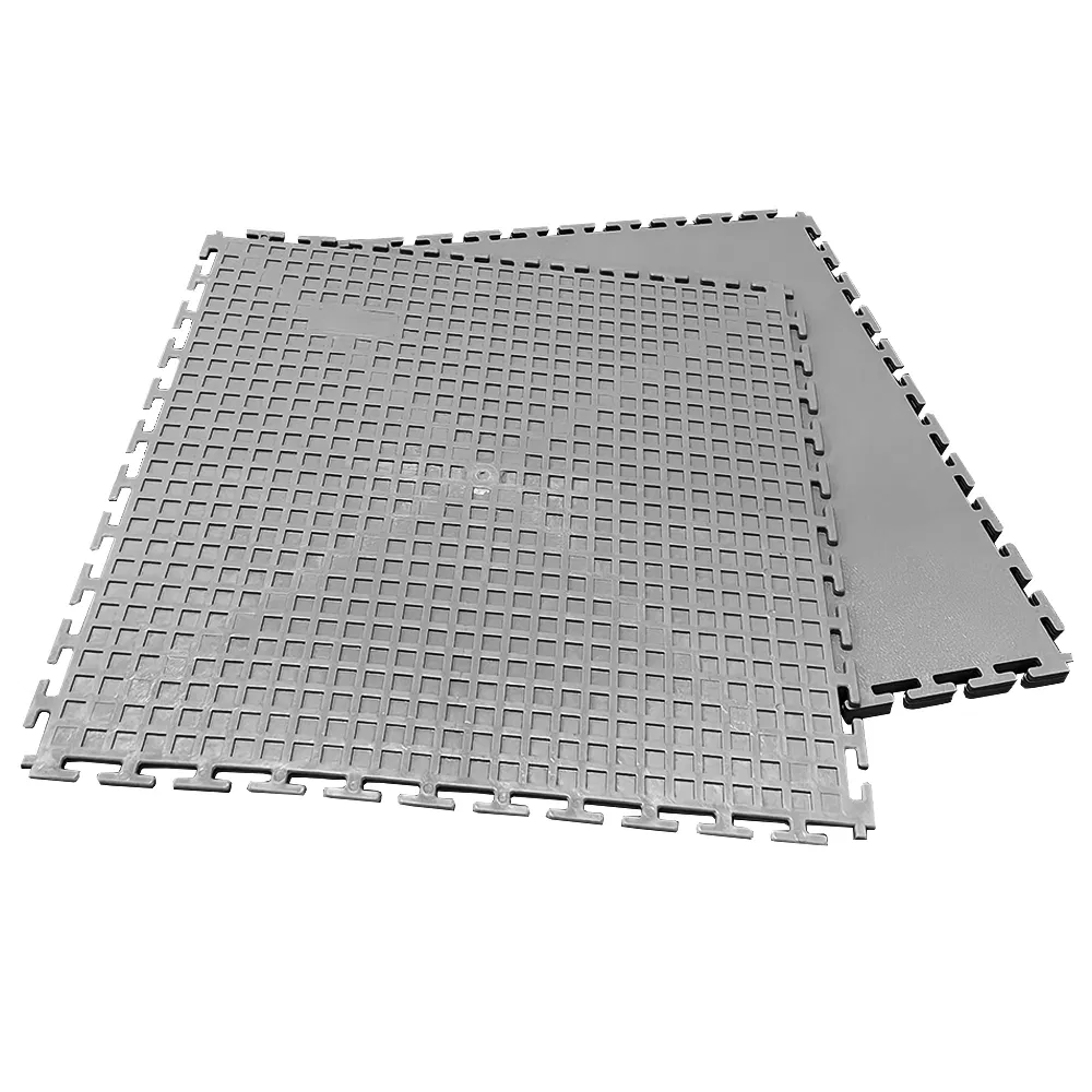 Allesd Grey 500X500X3mm Durable Interlocking ESD Tile PVC Flooring Conductive PVC Tile