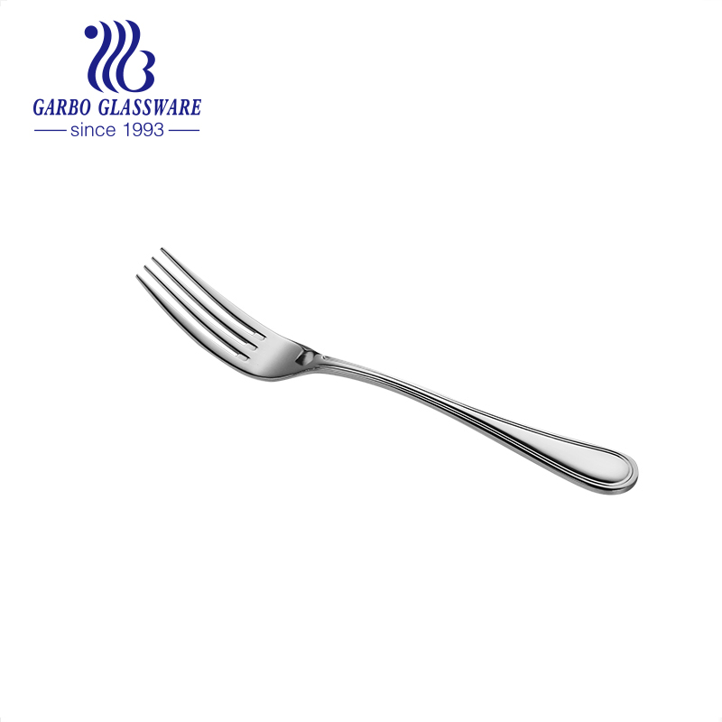 Clear 430 Stainless Steel Dinner Fork with Custom Packaging and Logo High Quality Cutlery
