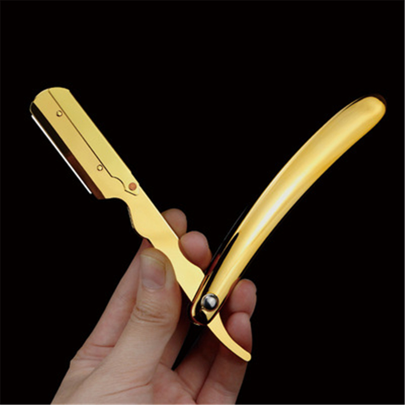 Barber Shaving Tools Hair Razor Black Folding Shaver Knife Razor