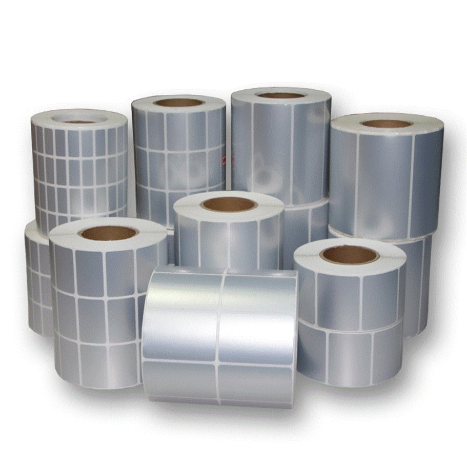 Self Adhesive Silver Label Packaging Label