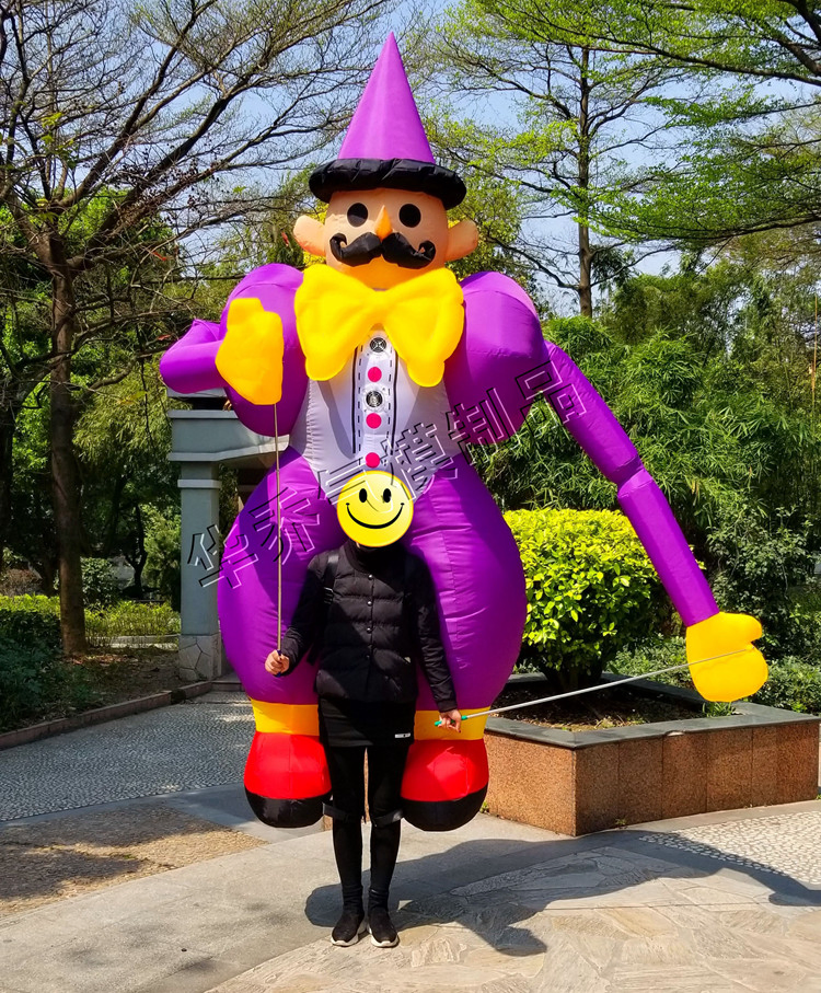 Boyi Custom Inflatable Walking Costume Inflatable Clown Puppet Dancer