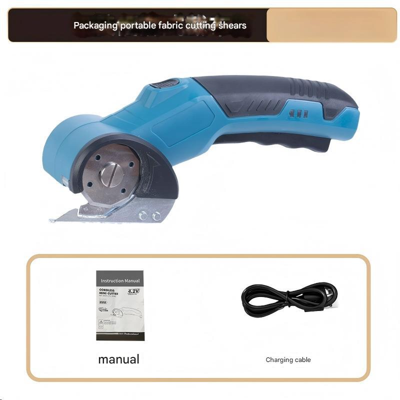 Heavy Duty High Carbon Steel Blade Rechargeable Cordless Textile Electric Fabric Cutter