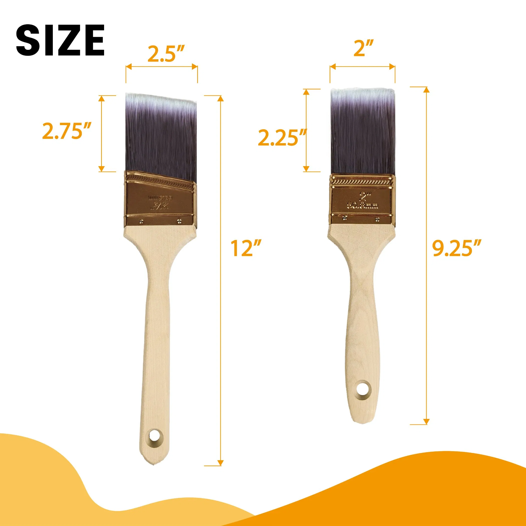 Paint Brush Set 5PCS Amazon Hot Selling Decorating Brushes for Wall Painting