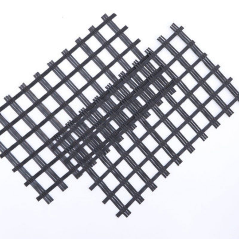 High-Strength 100kN Biaxial Asphalt Geogrid Asphalt Road Fiberglass Geogrid