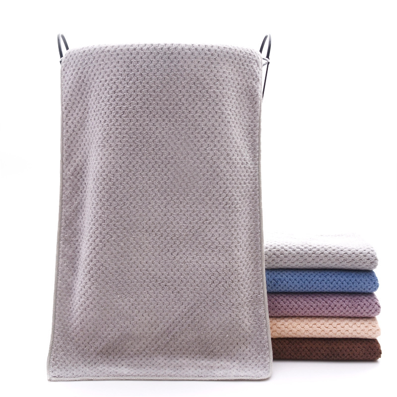 Quick Dry Premium Microfiber Waffle Towel Luxury Customize Logo Available Hotel Bath Cloth Set