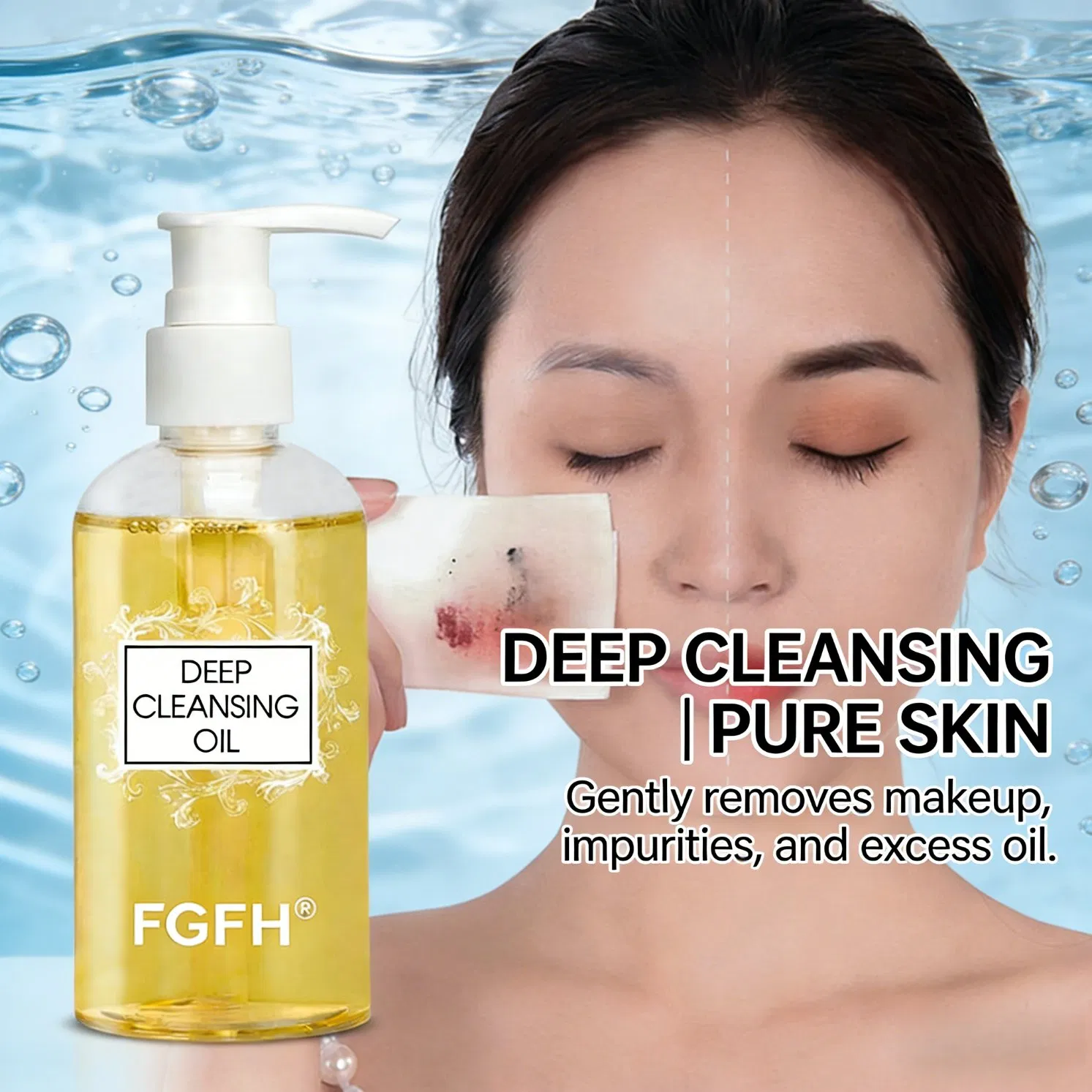 Makeup Remove Facial Acne Purifying Clean Pores Deep Cleansing Oil Control Cleansing Oil
