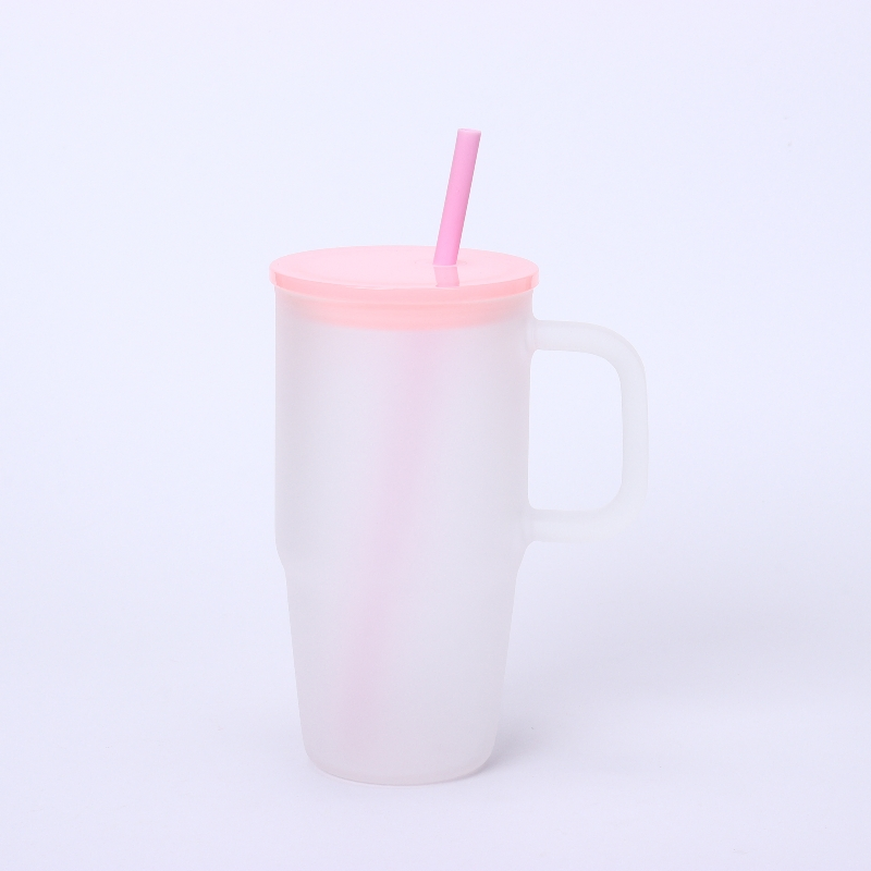 Кружка из боросиликатного стекла 600 мл с ручкой