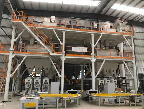 Indoor Dry Mortar Batching Plant From Manufacturer with 30tph