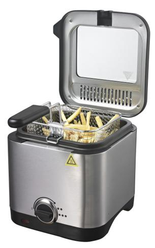 900W Electric Stainless Steel Deep Oil Fat Fryer with 1.5L Capacity