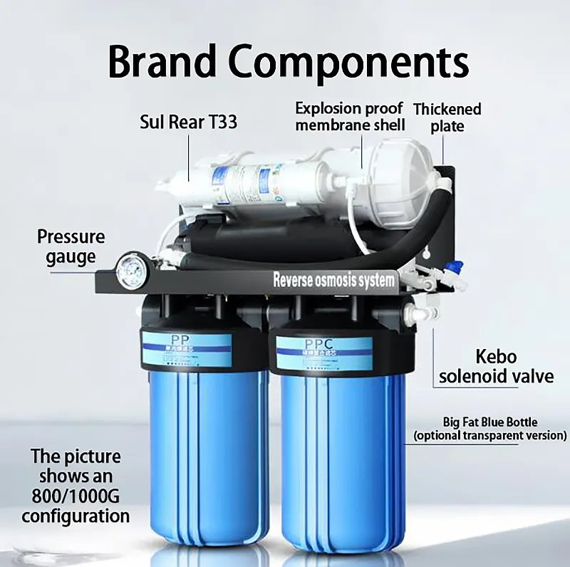 800gpd Countertop RO Water Filter System for High Efficiency Purification