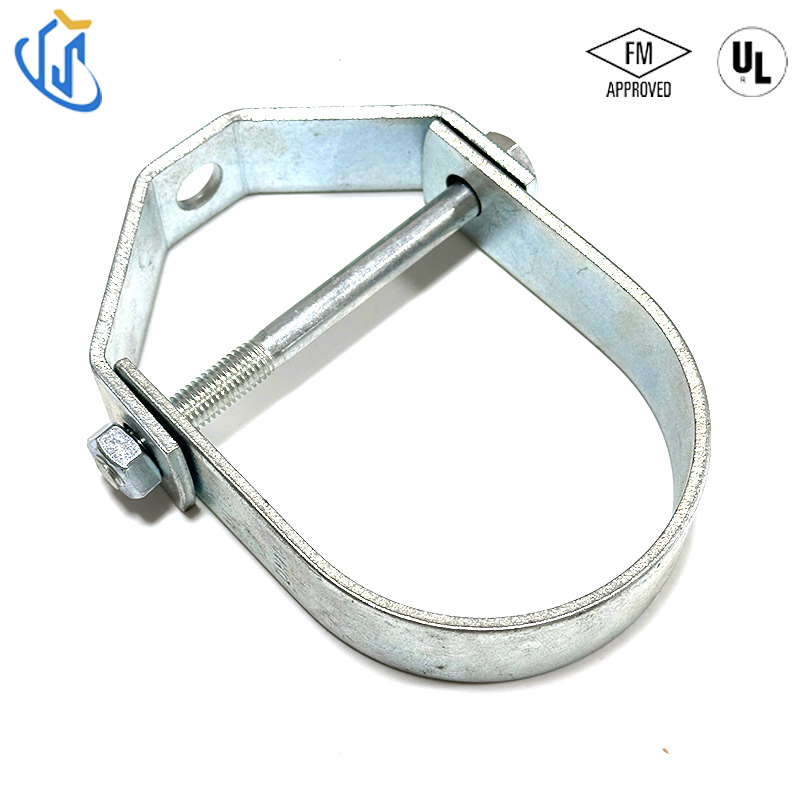 FM UL Seismic Bracing Suspension Clevis Horseshoe Shape Pipe Clamp Hanger
