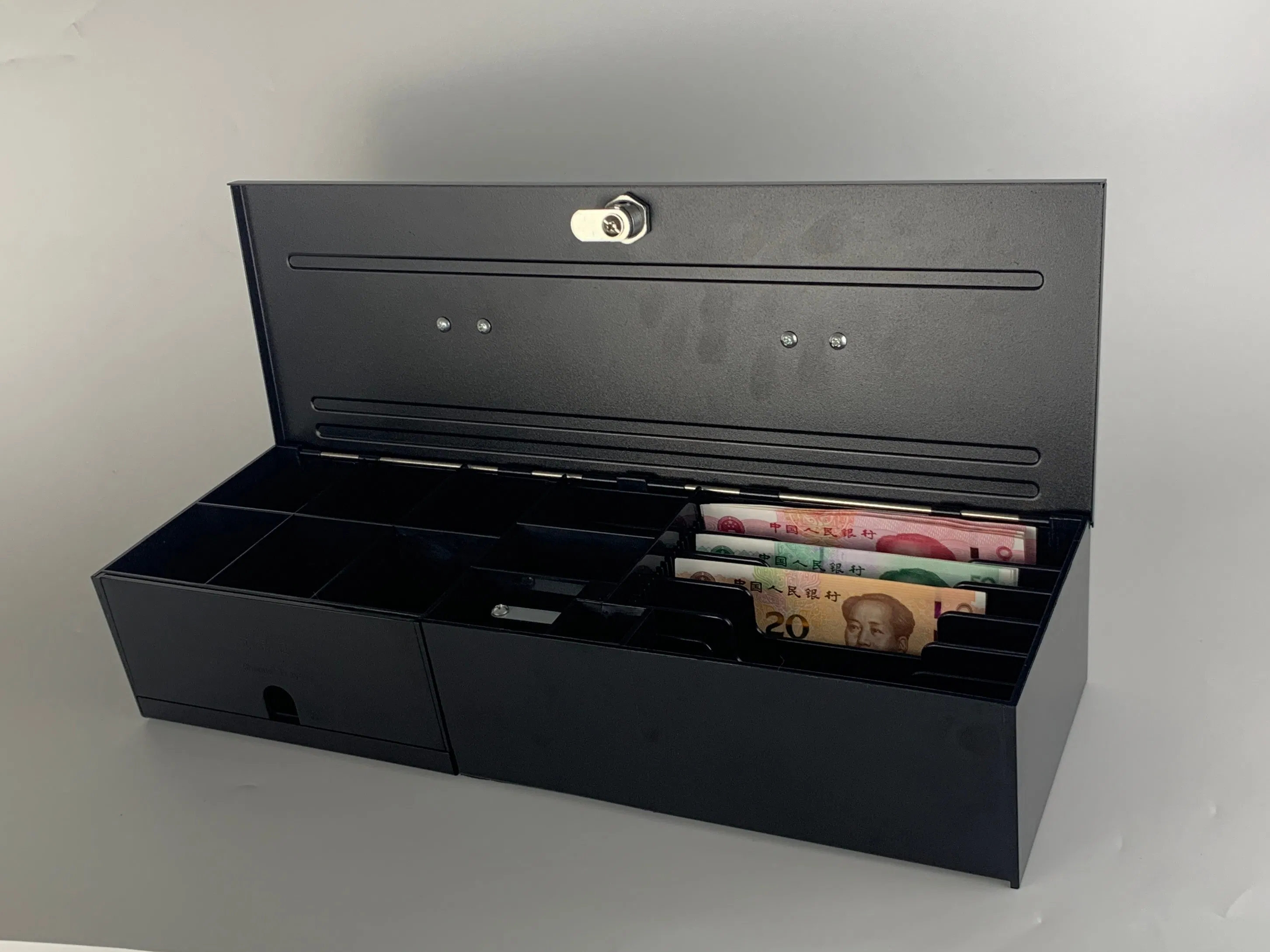 Edobbo F450 Mini Cash Drawer with 5bill 8 Cash 3-Posittion Lock Key Strongbox