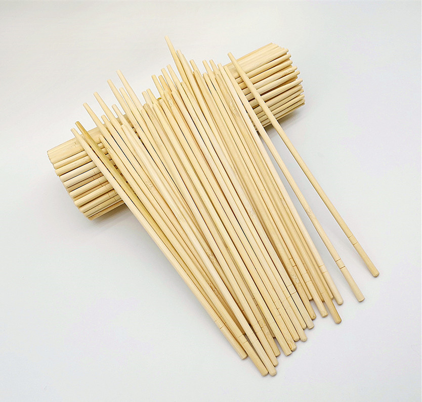Eco-Friendly Natural OPP Bag Individual Package Bamboo Chopstick Disposable Round Chopsticks