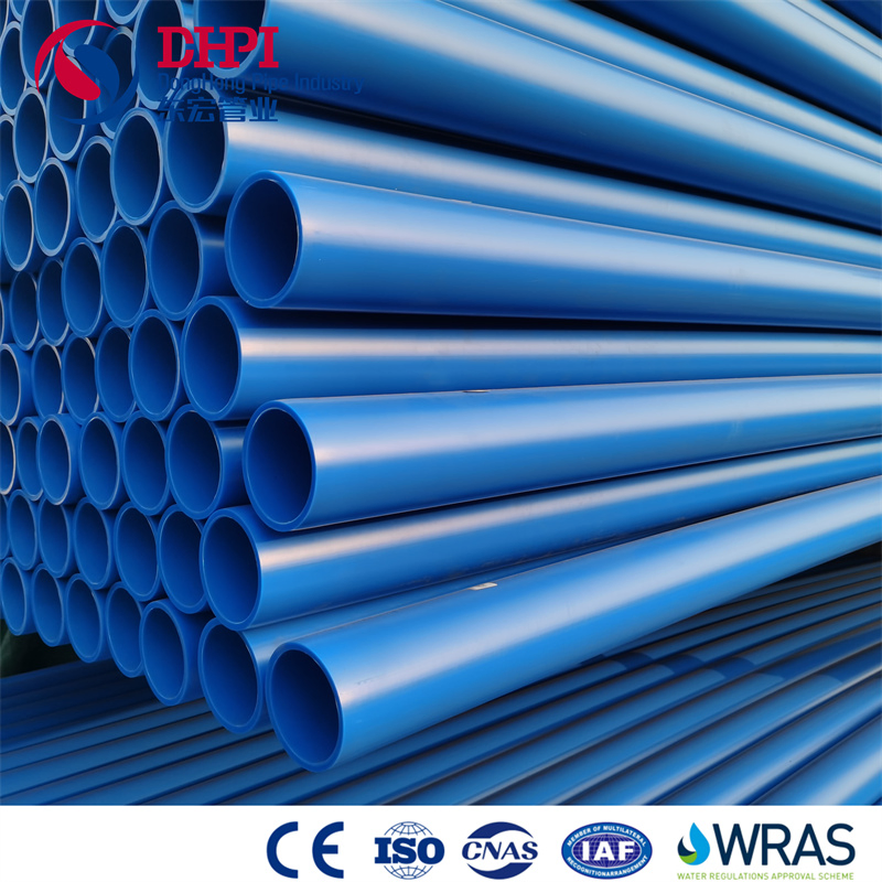 Труба HDPE синяя для питьевой воды, сертифицированная