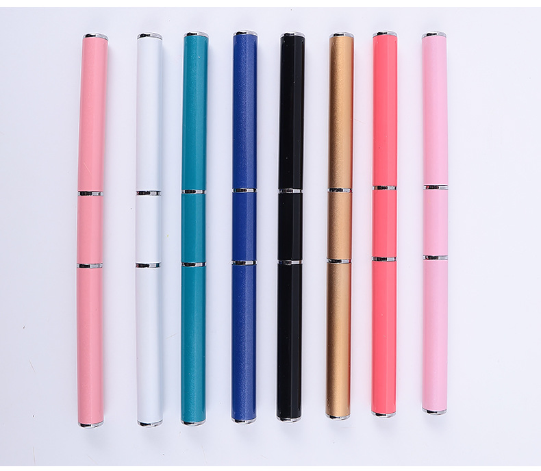 Dual Head 2 Ways Nail Art Brush Acrylic UV Gel Extension Drawing Pen Brush Removal Spatula Stick Manicures Tools