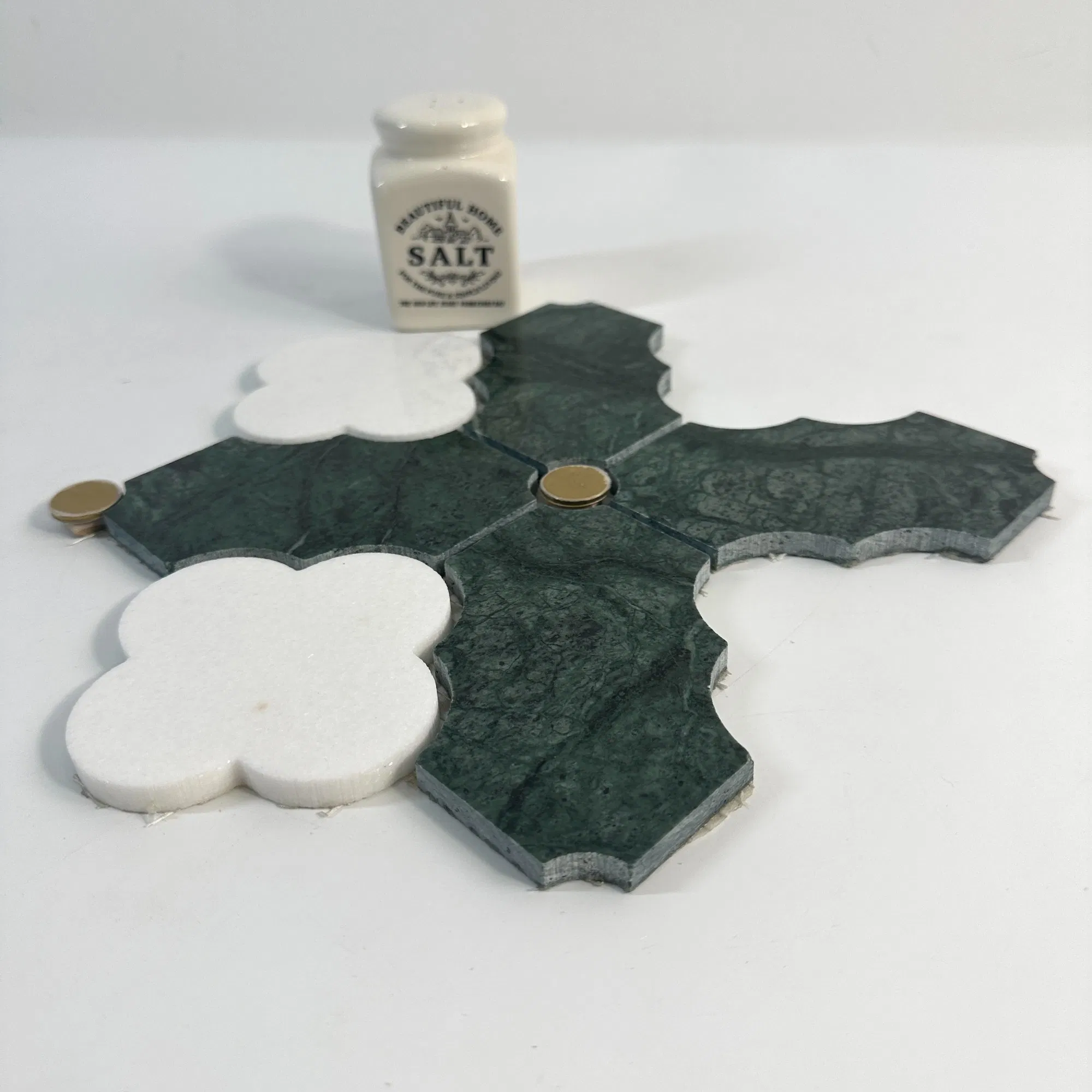 Мозаика из натурального камня «Цветочная смесь» 200x200 мм