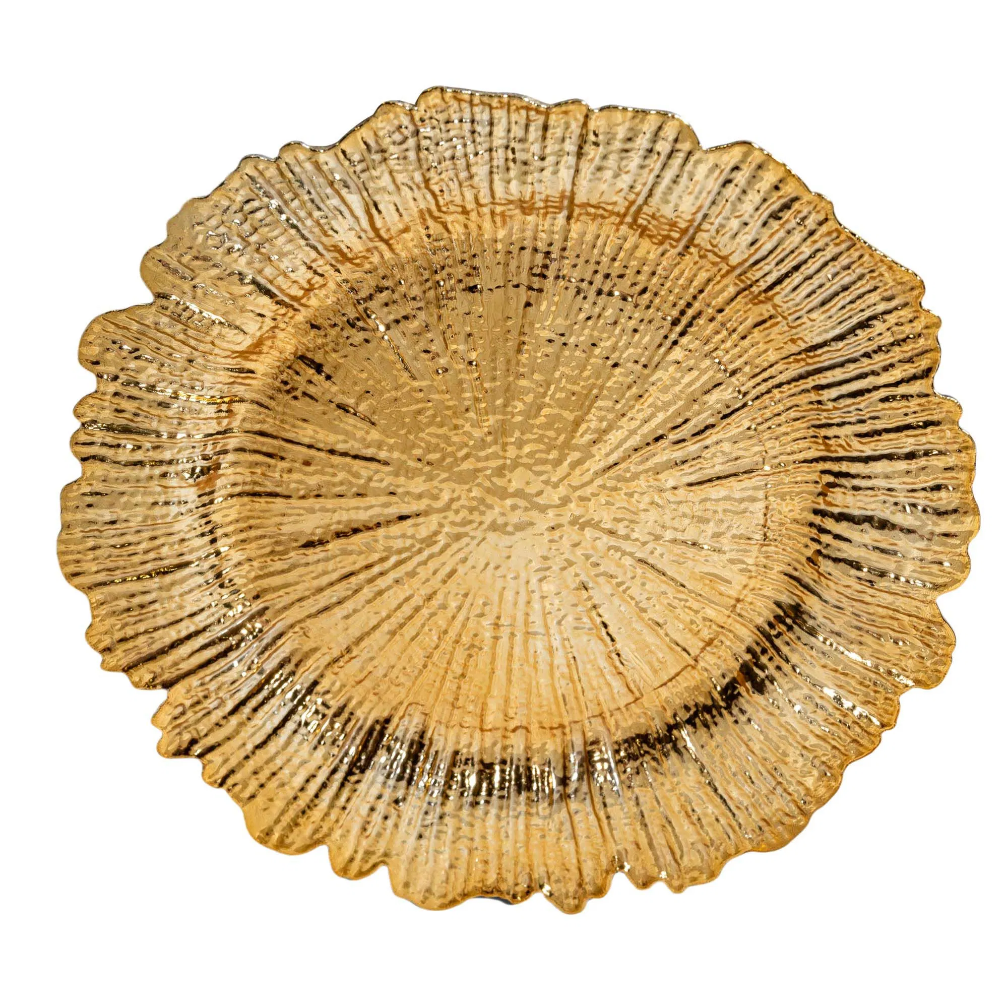 Elegant 33cm Gold Charger Plate Table Decoration Plate