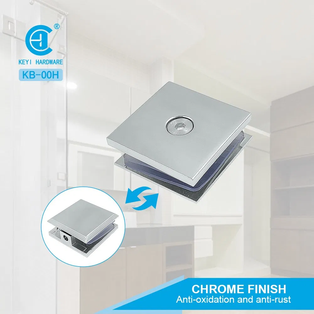 Keyi Metal Kb-03h Bathroom Glass Door Accessories 90-Degree Single-Side Stainless Steel Glass Partition Brace