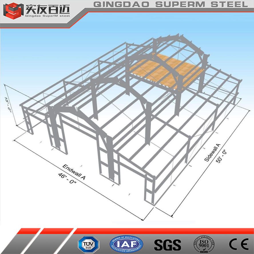 Prefab Industrial Shed Warehouse Building Construction Prefabricated House Trusses Pole Barns