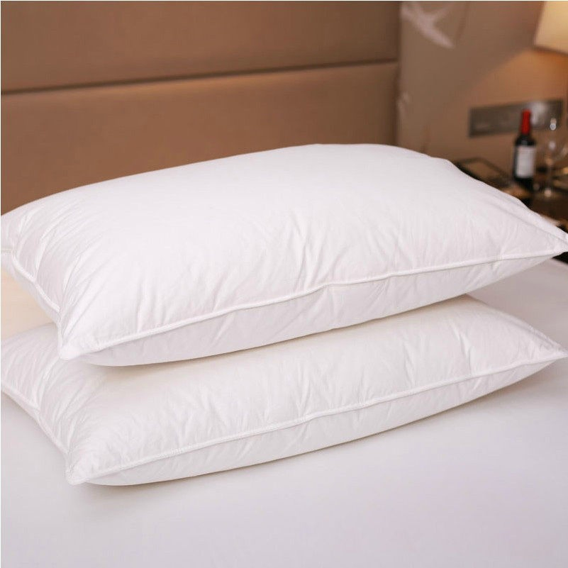 High Quality Customized Logo Luxury White Goose Feather&Down Homestay Hotel Pillow