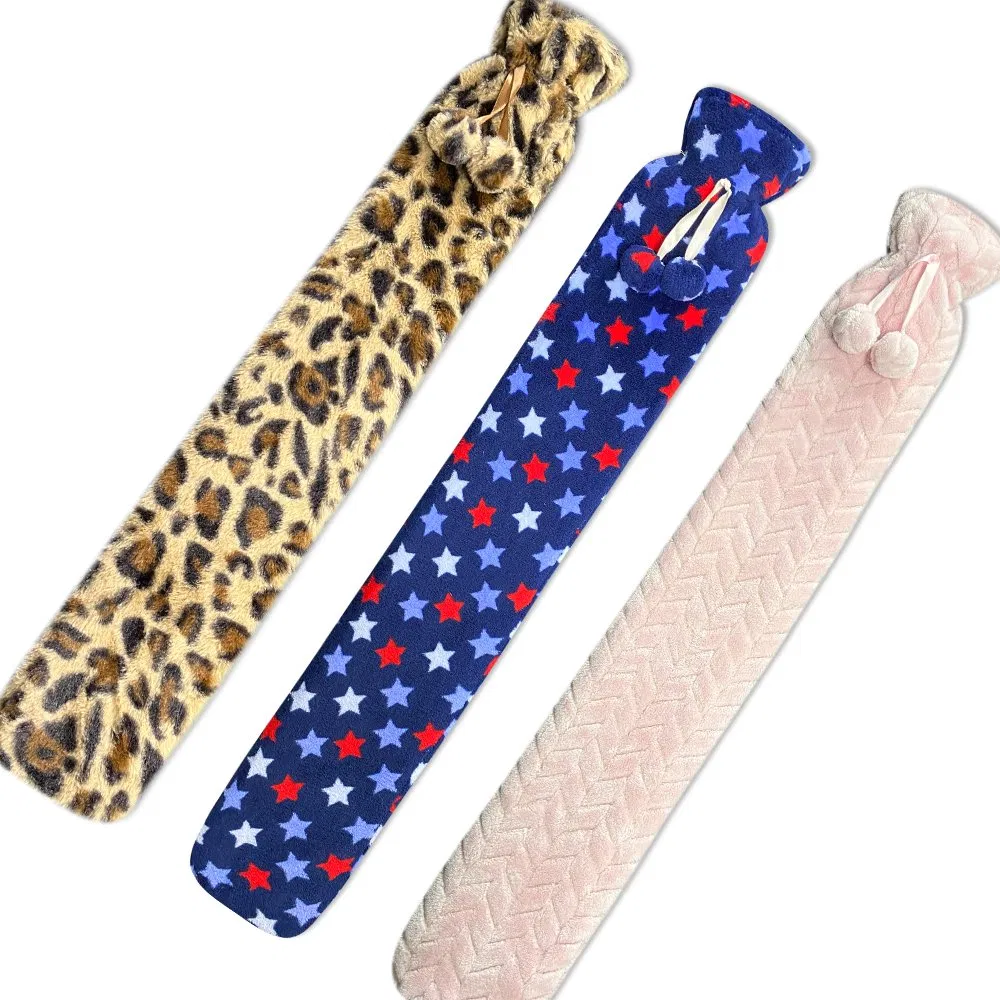 Hot Sale Custom Long Rubber Warmer Heating Hot Water Bag for Winter