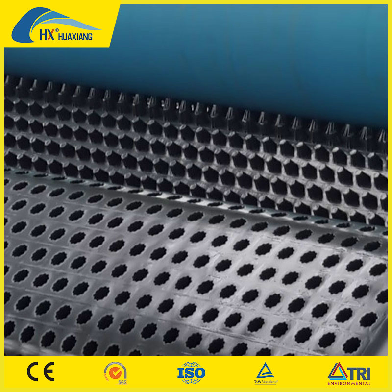 New PVC Perforated Dimple Composited with Geotextile Fabric Drainage Board Water Storage Filter Strip Drainage
