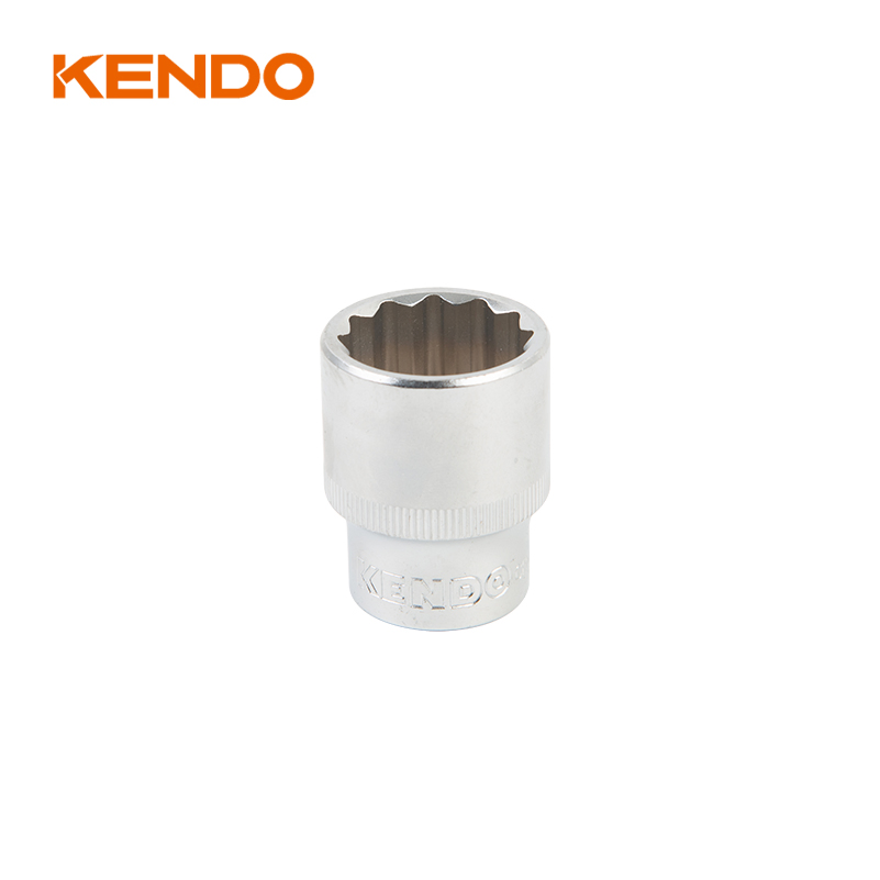 Kendo Hardened Chrome Vanadium Steel 1/2" Dr. 12PT Reg Socket