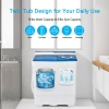 Twin Tub Laundry Cleaning Top Loading Mini Automatic Washing Machine