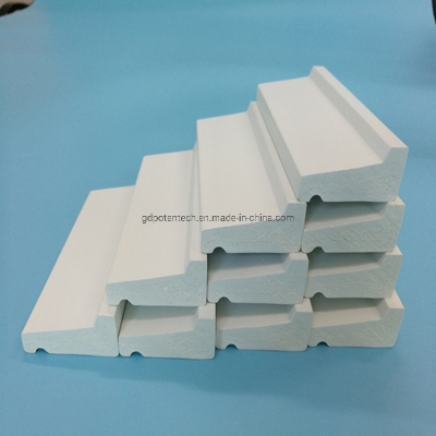 Cellular Decorative PVC Mouldings Water Proof Drip Cap 11/16''*1-5/8''