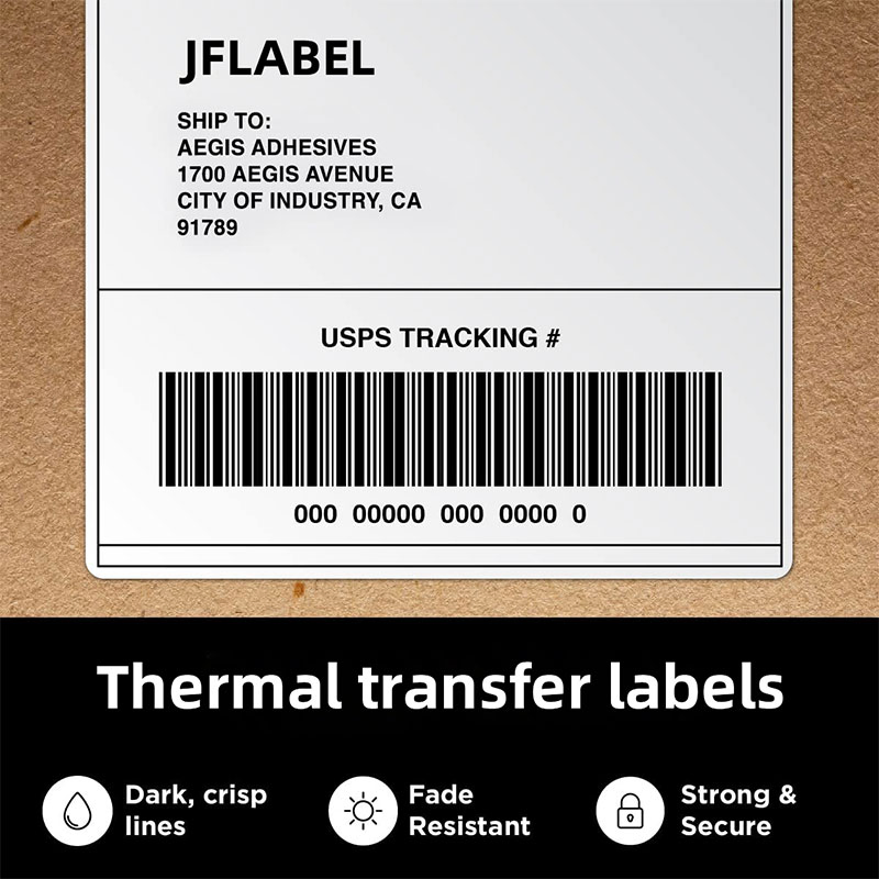 Package Colorful Printing Barcode Blank Sticker Label Thermal Paper Roll Label