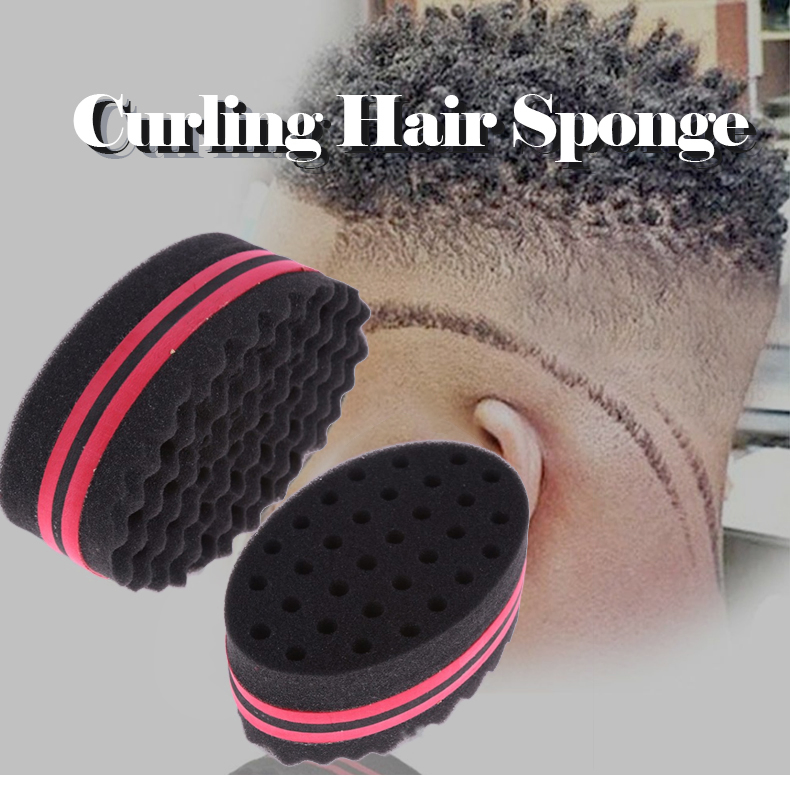Hair Magic Twist Sponge for Curl Curling Sponge Brush Men and Women Foam Hair Wave Sponge Big and Small Holes