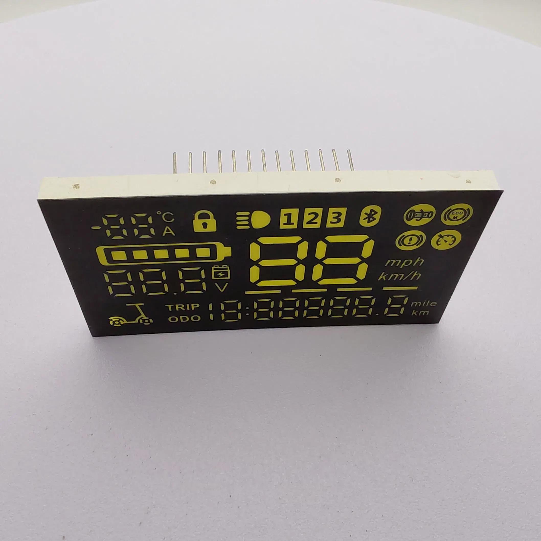 White Custom 7 Segment LED Displays with IC for Electric Scooter