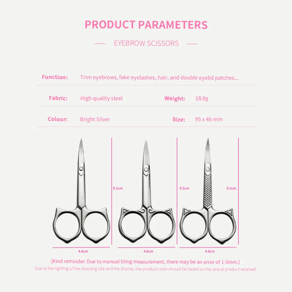 Makeup Ear Nose Eyebrow Eyelash Hair Cutting Scissor Stainless Steel Nail Beauty Barber Tailor Scissors