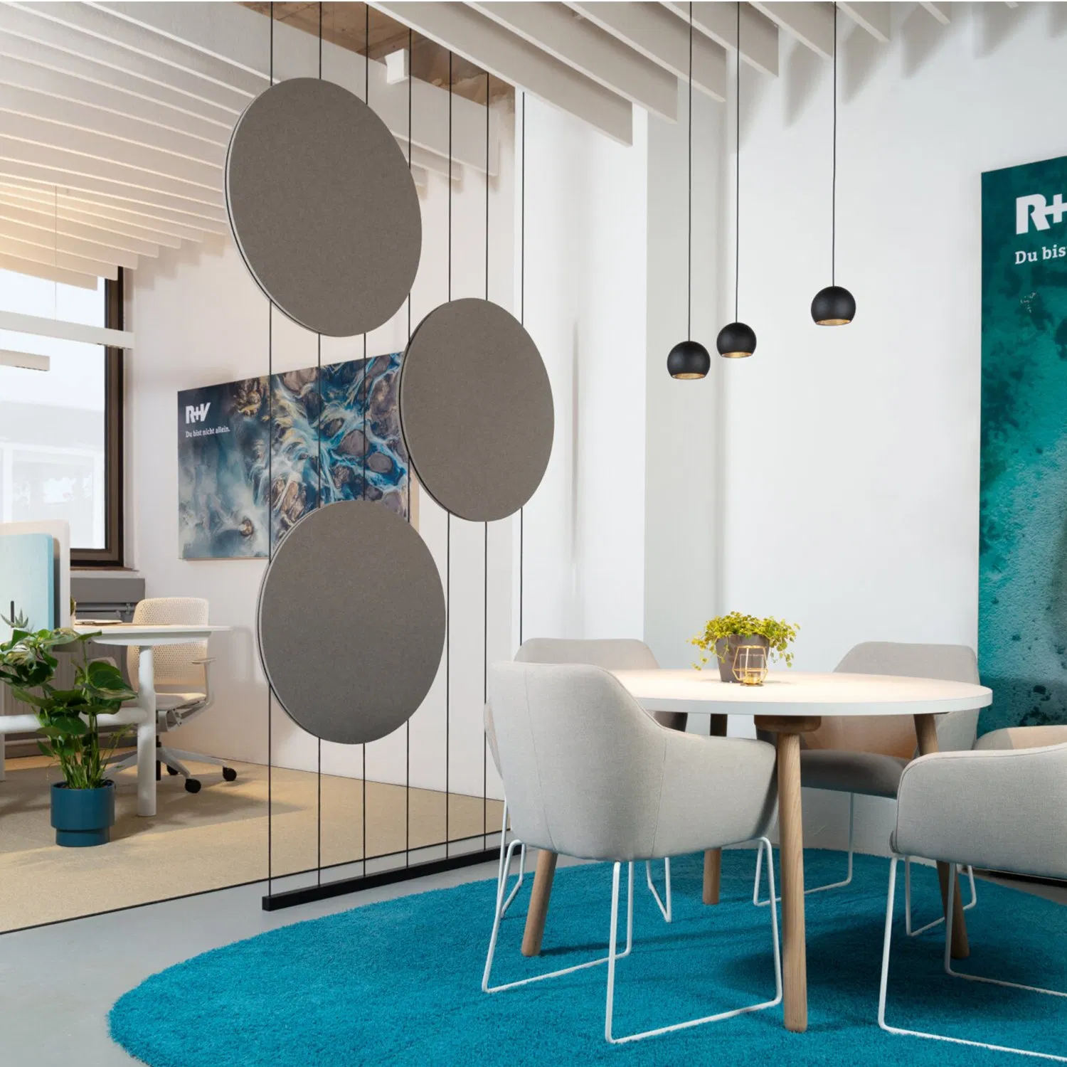 Color Decorative Fabric Polyester Fiber Acoustic Wall Panel for Interior