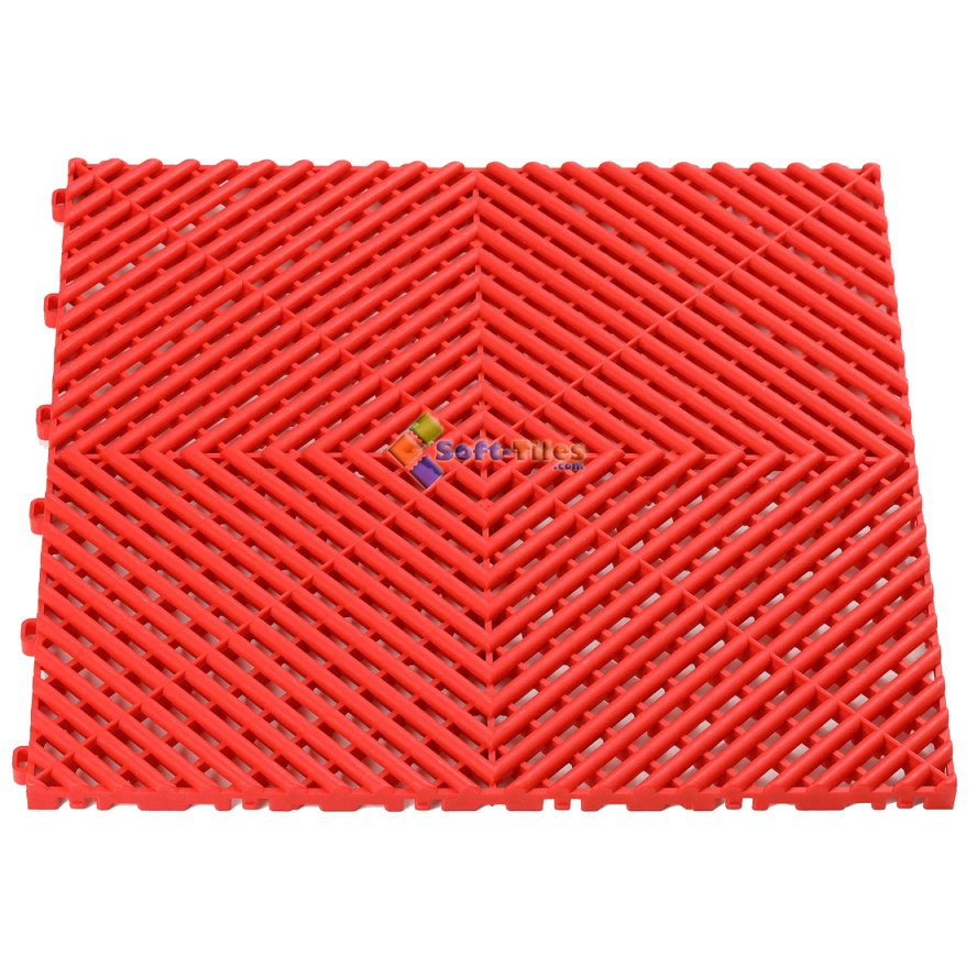 Вентилируемая плитка для пола гаража PP 400x400 мм