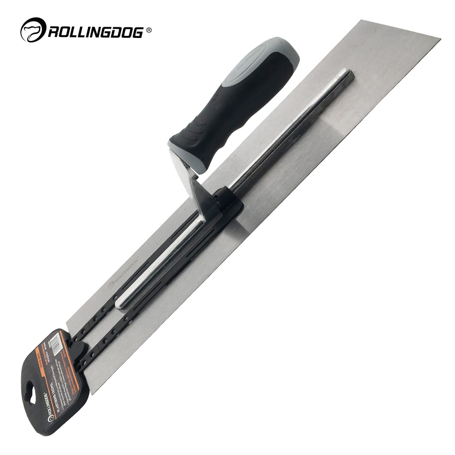 Rollingdog PRO 50103 Polished 420 Stainless Steel Plastering Trowel