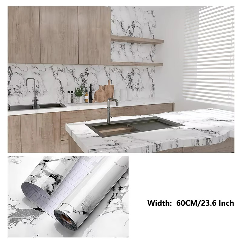30*60cm Waterproof 3D Marble Wallpapers Wall Coating Wall Paper Tile Sticker