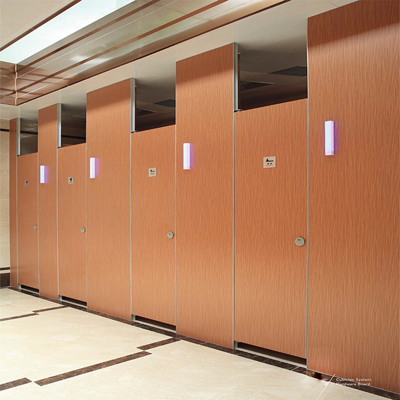 HPL Material Toilet Partition Cubicle Popular Compact Toilet Separated System
