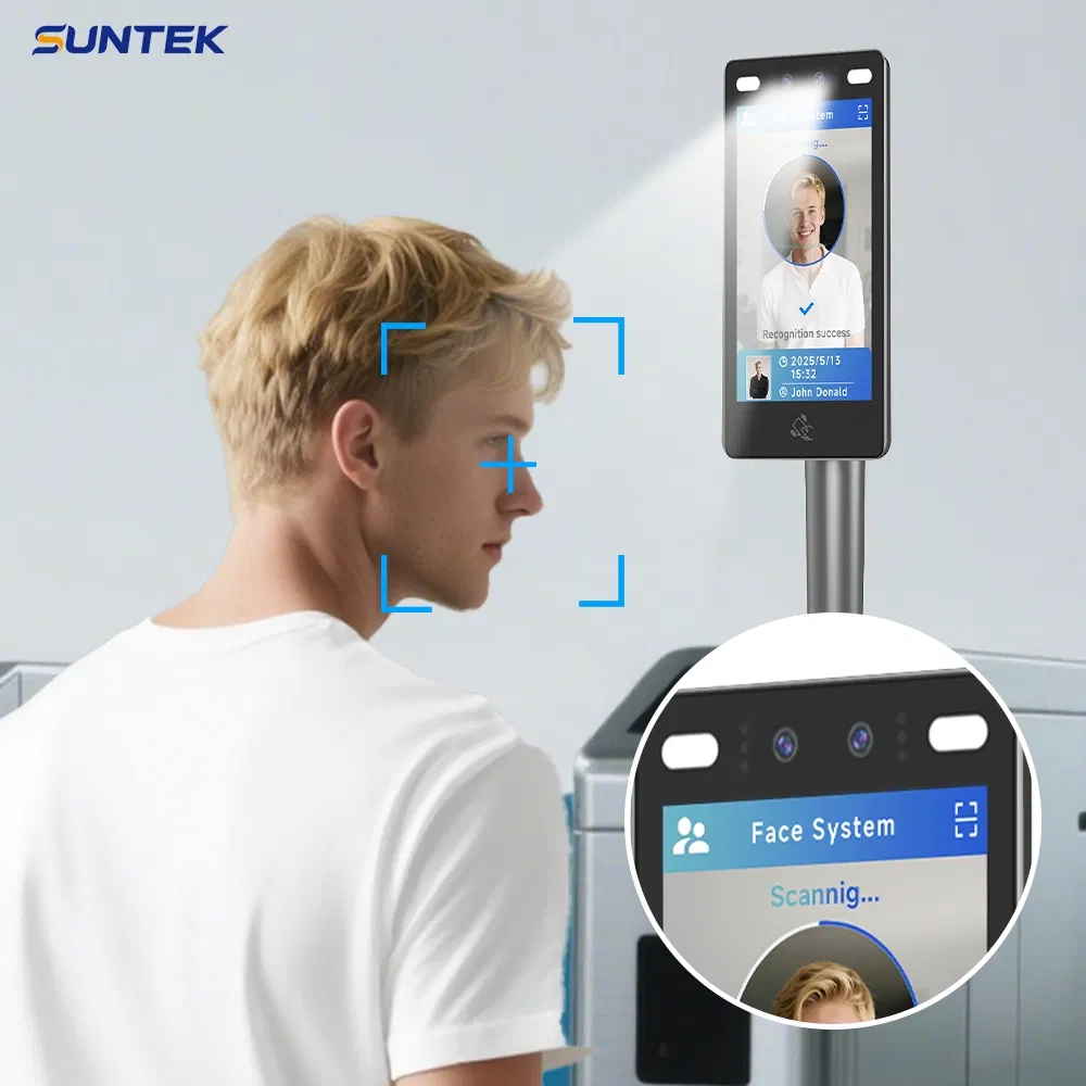 Suntek Facial Recognition Device Accurate Biometric Indentification Access Control System for Employees Visitors