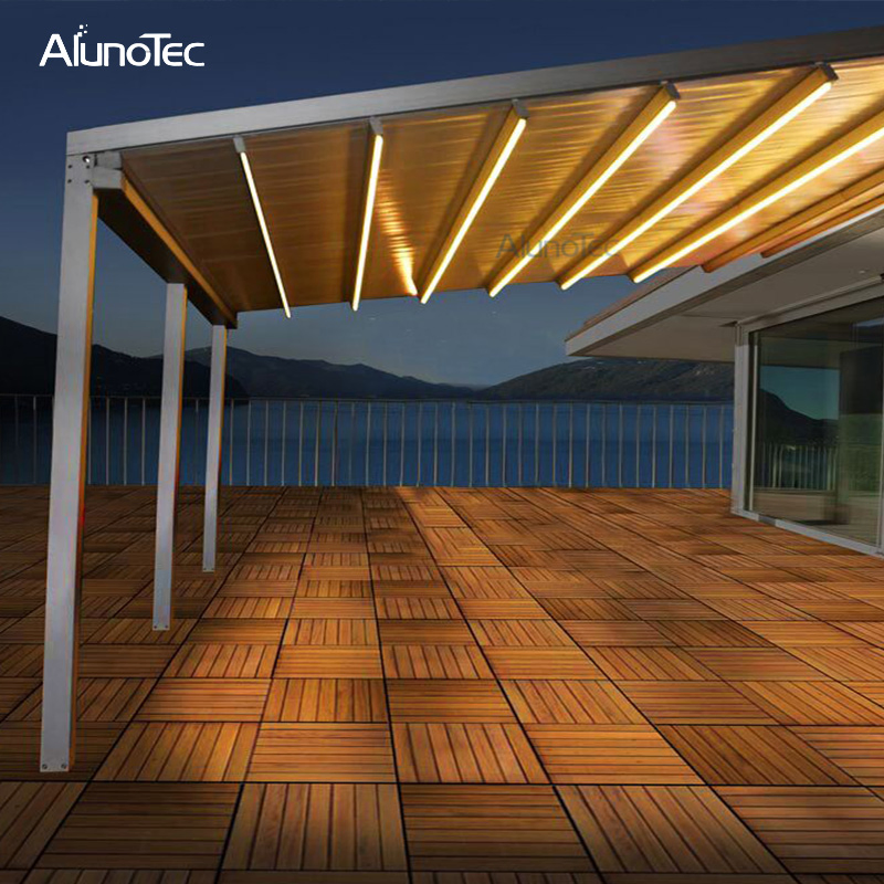 OEM/ODM Customized Wholesale Large Size Motorized Pergola Personalised Outdoor Space Retractable PVC Awning for Patio