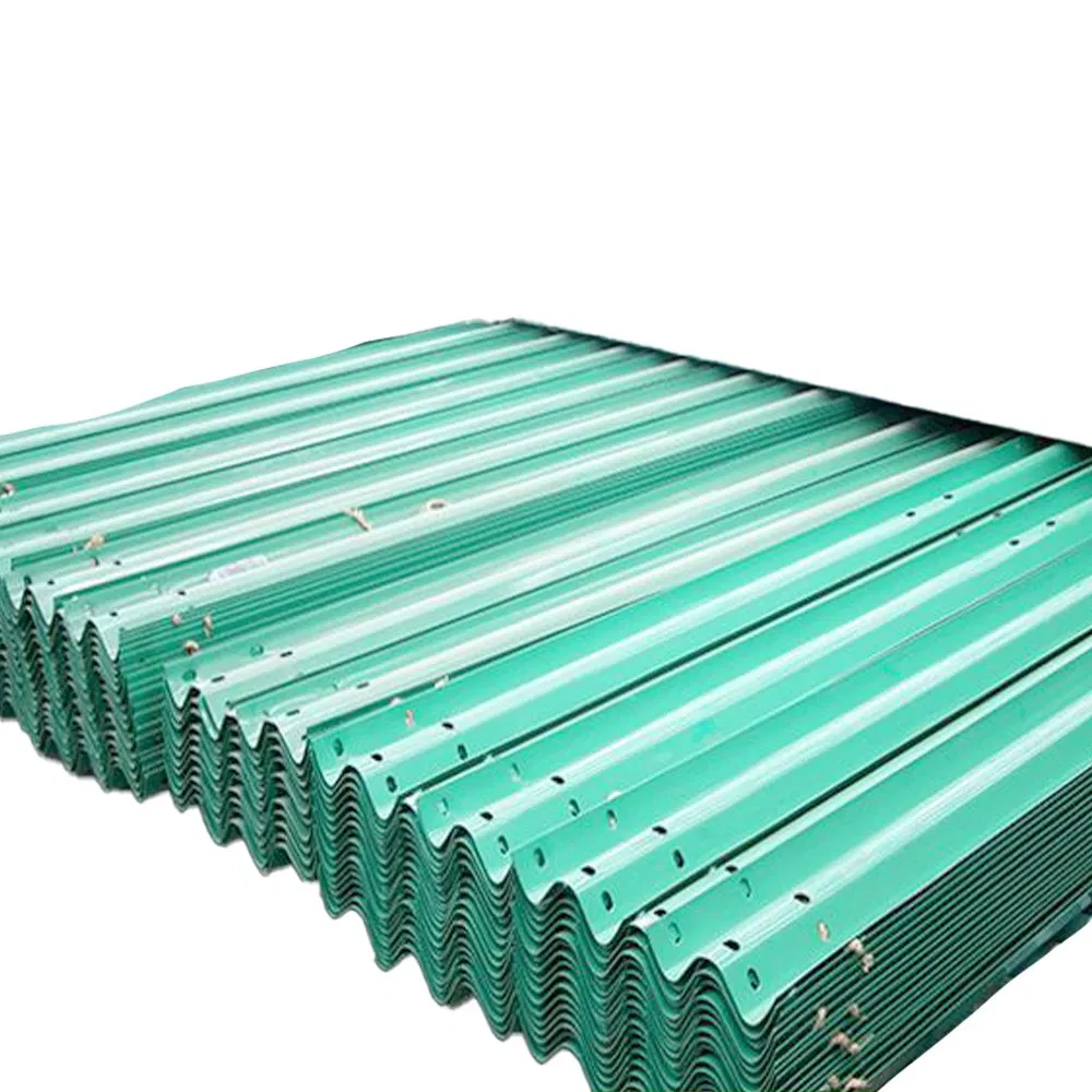 Hot Dippped Galvanized Q235B Q345b 2.0mm-3.0mm Thickness Steel W Beam Highway Guardrail Crash Barrier