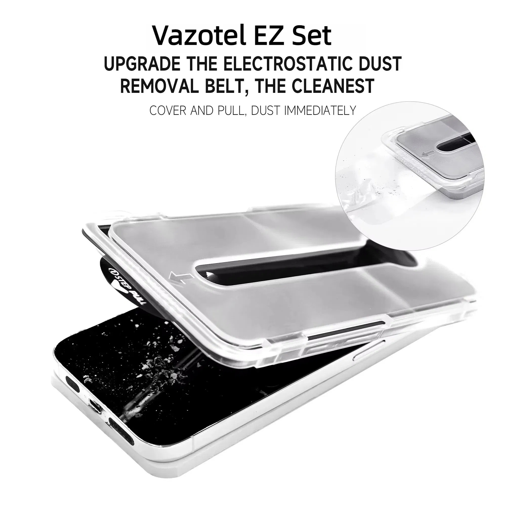 Защитное стекло Vazotel для iPhone 13-17, 3X Strong, без пыли