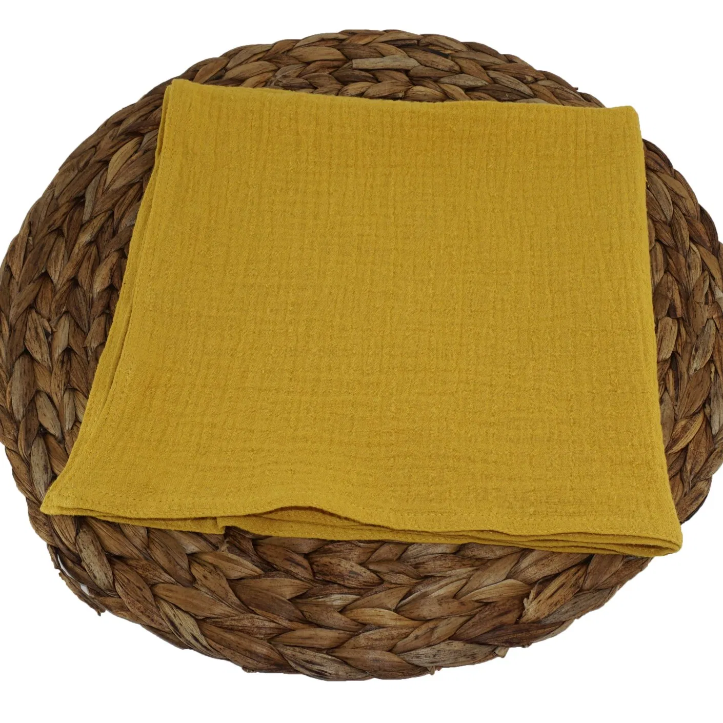 Mustard Cotton Waffle Napkins for Dining Room Soft Napkin