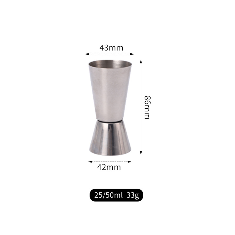 Double Head Stainless Steel Measuring Cup Shot Glass Wine Jigger