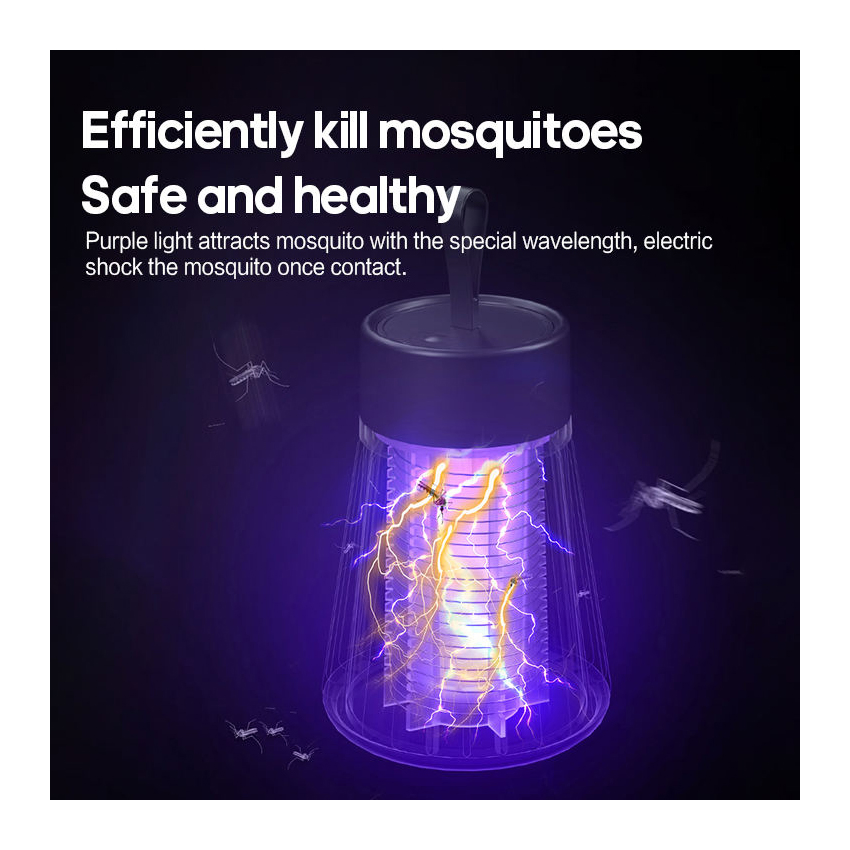 Pest Control Portable Electric Shock Rechargeable Mosquito Killer Lamp Outdoor Camping