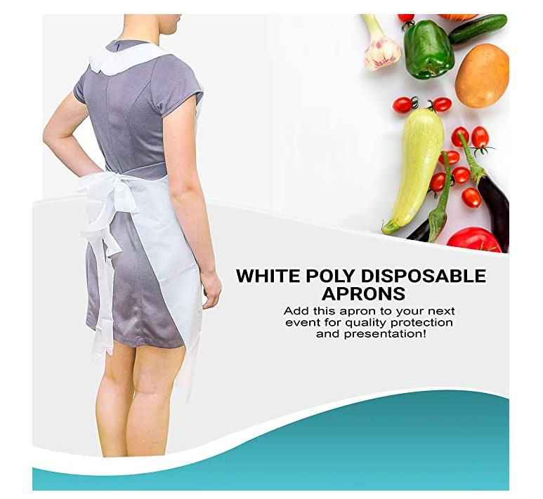 Customized Disposable Plastic PE CPE LDPE HDPE Apron for Medical and Household