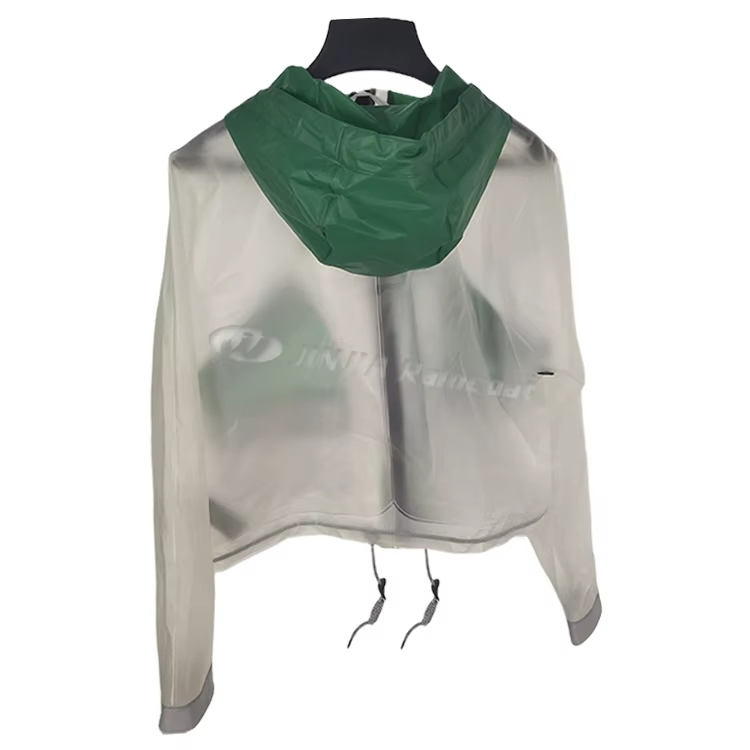 Factory Price Premium Waterproof Stylish Transparent Jacket Hiking TPU Raincoat Women Men