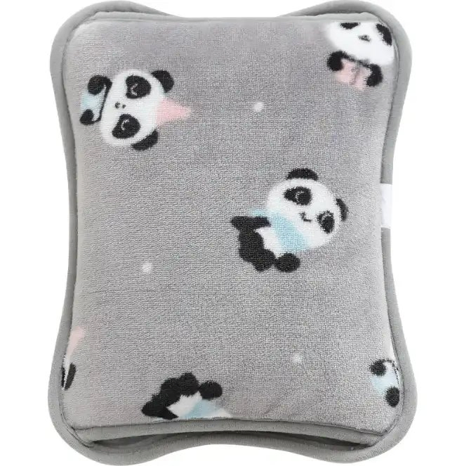 Rechargeable Mercerized Explosive-Proof Bottle 1L 2L Covered Electric Rubber Silicone Hot Water Bag with Fleece Cover